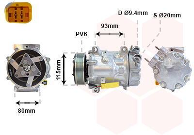 Compresor, climatizare 0901K706 VAN WEZEL
