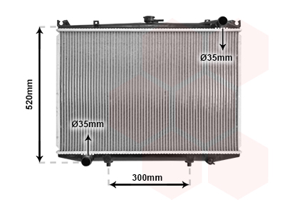 Radiator, racire motor 13002041 VAN WEZEL
