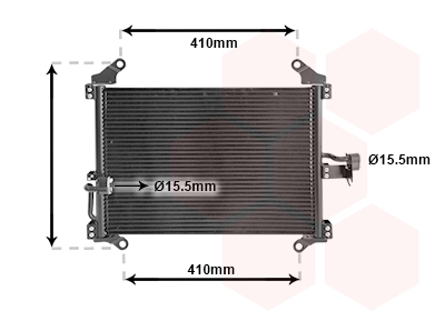 Condensator, climatizare 17005206 VAN WEZEL