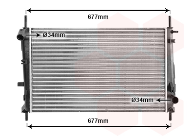 Radiator, racire motor 18002165 VAN WEZEL