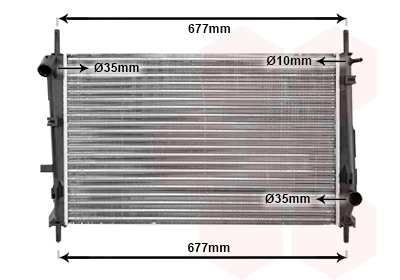 Radiator, racire motor 18002185 VAN WEZEL