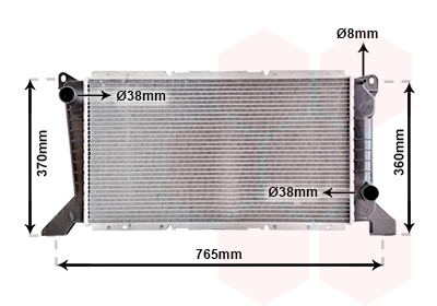 Radiator, racire motor 18002203 VAN WEZEL