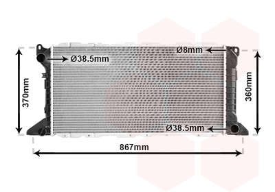 Radiator, racire motor 18002206 VAN WEZEL