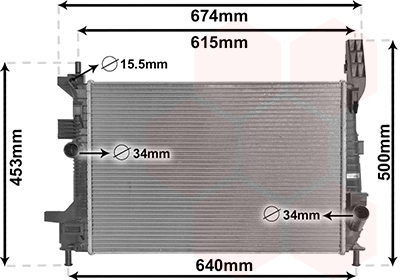 Radiator, racire motor 18002602 VAN WEZEL