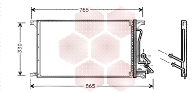 Condensator, climatizare 18005304 VAN WEZEL