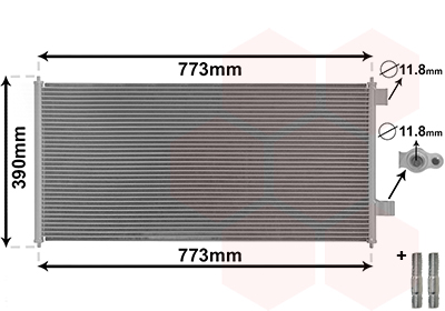 Condensator, climatizare 18005361 VAN WEZEL