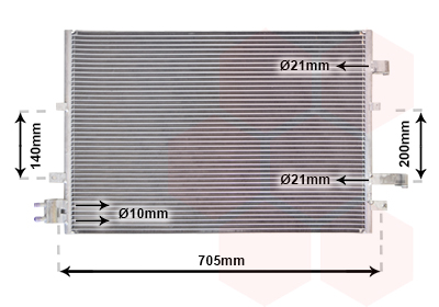 Condensator, climatizare 18005377 VAN WEZEL