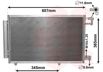 Condensator, climatizare 18005439 VAN WEZEL