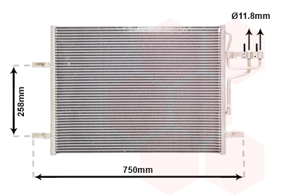 Condensator, climatizare 18005483 VAN WEZEL