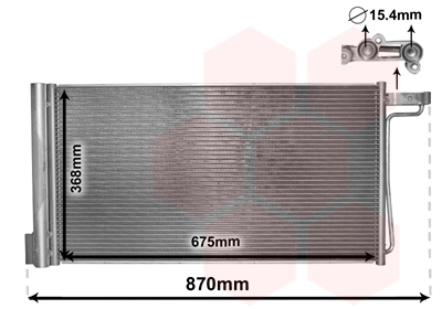 Condensator, climatizare 18005485 VAN WEZEL