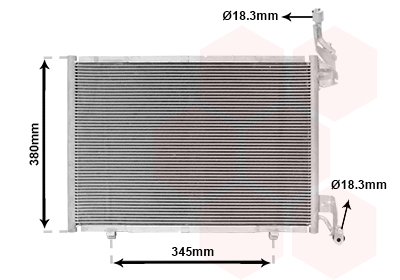 Condensator, climatizare 18005640 VAN WEZEL