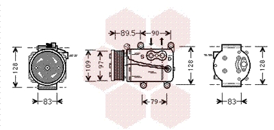 Compresor, climatizare 1800K082 VAN WEZEL