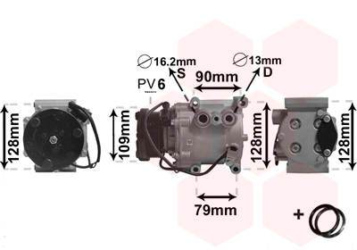 Compresor, climatizare 1800K105 VAN WEZEL