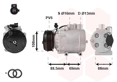 Compresor, climatizare 1800K174 VAN WEZEL