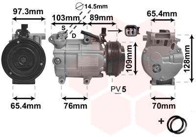 Compresor, climatizare 1800K391 VAN WEZEL