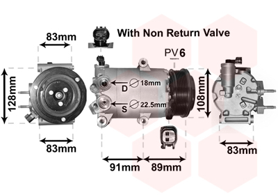 Compresor, climatizare 1800K588 VAN WEZEL