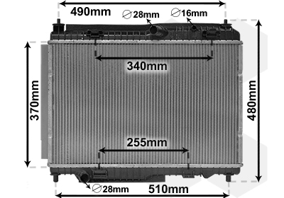 Radiator, racire motor 18012701 VAN WEZEL