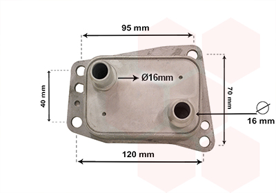 Radiator ulei, ulei motor 18013719 VAN WEZEL