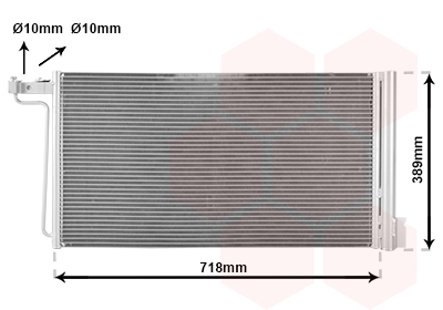 Condensator, climatizare 18015715 VAN WEZEL
