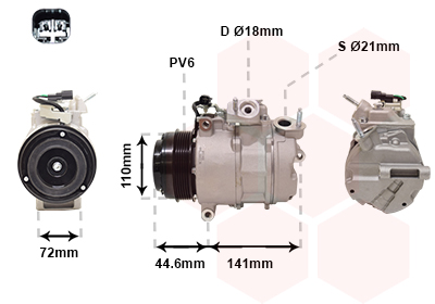 Compresor, climatizare 1801K719 VAN WEZEL