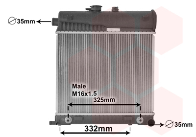Radiator, racire motor 30002150 VAN WEZEL