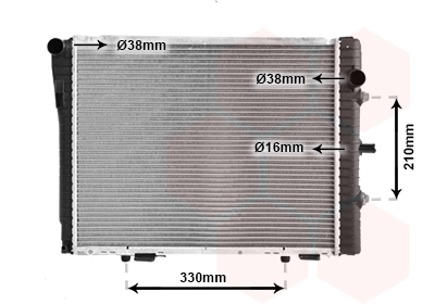 Radiator, racire motor 30002229 VAN WEZEL