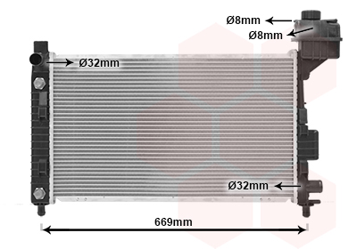 Radiator, racire motor 30002248 VAN WEZEL