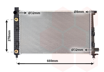 Radiator, racire motor 30002282 VAN WEZEL