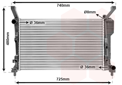 Radiator, racire motor 30002363 VAN WEZEL