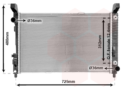 Radiator, racire motor 30002364 VAN WEZEL