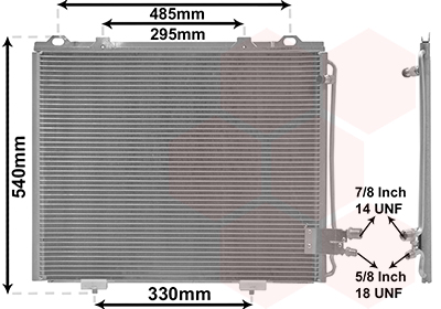 Condensator, climatizare 30005232 VAN WEZEL