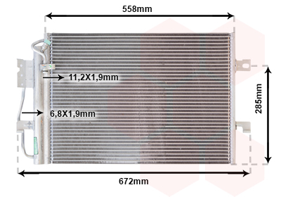 Condensator, climatizare 30005257 VAN WEZEL