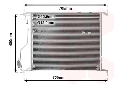 Condensator, climatizare 30005280 VAN WEZEL