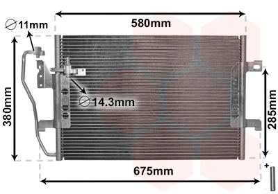 Condensator, climatizare 30005289 VAN WEZEL