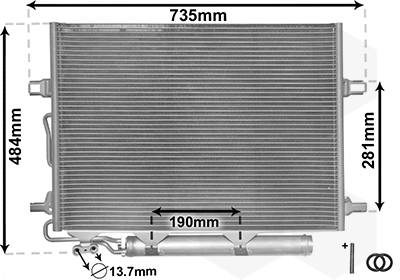 Condensator, climatizare 30005307 VAN WEZEL