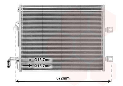 Condensator, climatizare 30005392 VAN WEZEL