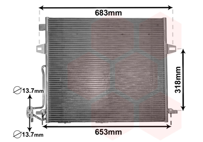 Condensator, climatizare 30005406 VAN WEZEL