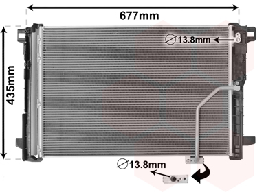Condensator, climatizare 30005450 VAN WEZEL