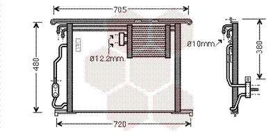 Condensator, climatizare 30005467 VAN WEZEL