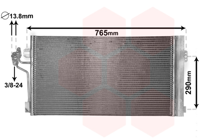 Condensator, climatizare 30005484 VAN WEZEL