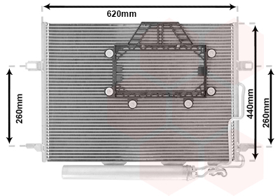 Condensator, climatizare 30005562 VAN WEZEL