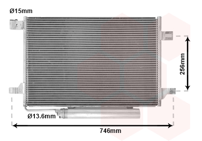 Condensator, climatizare 30005572 VAN WEZEL