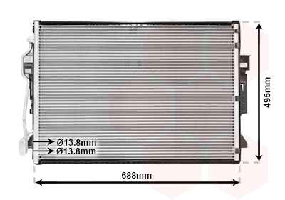 Condensator, climatizare 30005605 VAN WEZEL