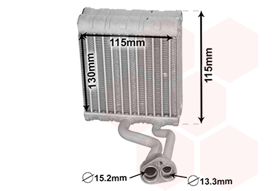 Evaporator, aer conditionat 3000V646 VAN WEZEL