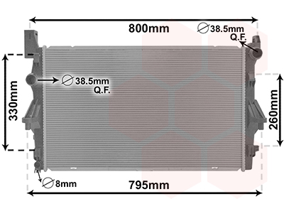 Radiator, racire motor 30012708 VAN WEZEL