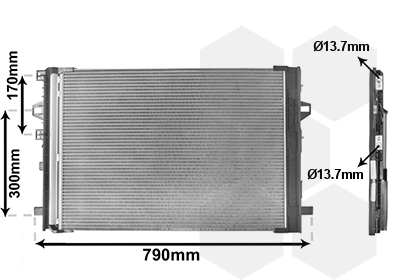 Condensator, climatizare 30015701 VAN WEZEL