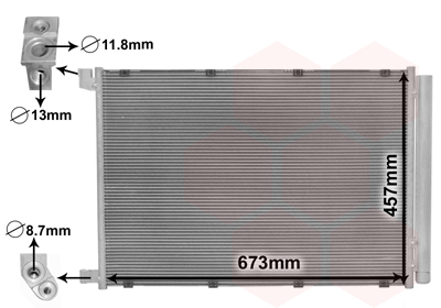 Condensator, climatizare 30015703 VAN WEZEL