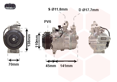 Compresor, climatizare 3001K711 VAN WEZEL