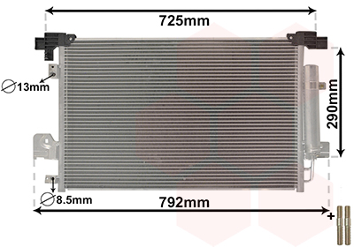 Condensator, climatizare 32005210 VAN WEZEL