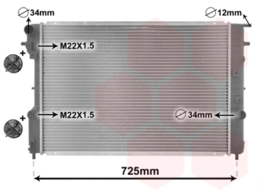 Radiator, racire motor 37002248 VAN WEZEL